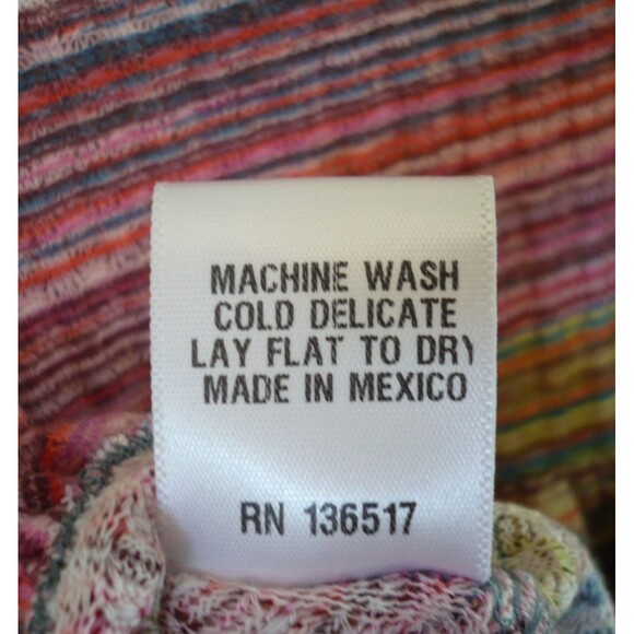 Earthbound Trading Company XL Cami Top Rainbow Striped Flowy Boho Hippie Fairy - Picture 12 of 16